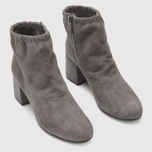 NWOT Eileen Fisher gray Hollis Suede Bootie
